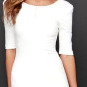 Lulu's Conservative White Dress